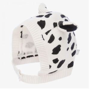 Stella McCartney Kids Dalmatian spots knitted hat, 18-24months
